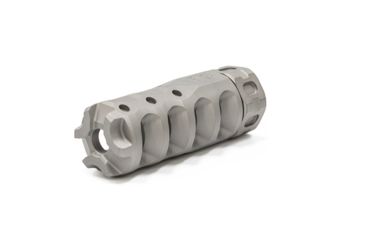 Image of Precision Armament Hypertap Muzzle Brake 7.62x51mm NATO, 3/4-24 RH, Matte Stainless, A04638