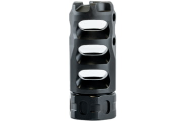 Image of Precision Armament Hypertap Ti Muzzle Brake, 5.56mm/.223 Caliber, 5/8x24, Matte Black DLC, Black, A04822