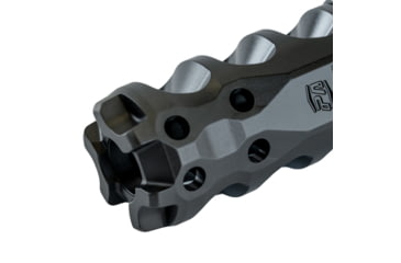 Image of Precision Armament Hypertap Ti Muzzle Brake, 5.56mm/.223 Caliber, 5/8x24, Matte Black DLC, Black, A04822