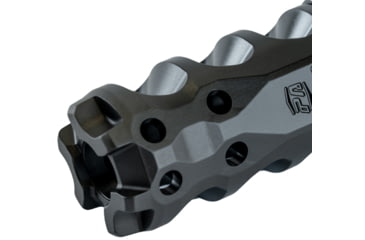 Image of Precision Armament HYPERTAP Ti Muzzle Brake, Titanium-Slim, 6.5mm/.264Cal, 5/8-24, Black, A04814