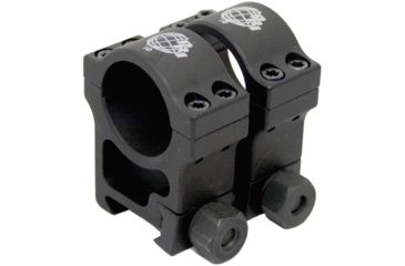 Image of Precision Reflex 1in Aluminum Rings, Extra High, Black, 01-001-04