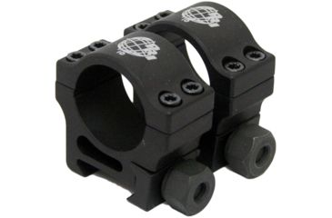 Image of Precision Reflex 1in Aluminum Rings, Standard, Black, 01-001-03