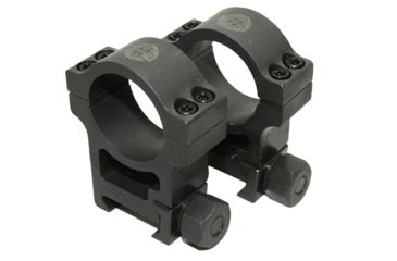 Image of Precision Reflex 1in Steel Rings, Extra High, Black, 01-001-02