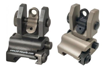 Image of Precision Reflex Flip Up Rear Sights, Black, Flat Dark Earth