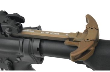 Image of Precision Reflex M84 AR15 Gas Buster Charging Handle, Ambidextrous, Large Latch, Flat Dark Earth, 05-2032-DE