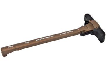 Image of Precision Reflex M84 Gas Buster Charging Handle, Ambidextrous, Original Latch, Mixed, Handle Flat Dark Earth latch Black, 05-2031-LB