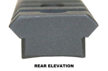 Image of Precision Reflex Remington 700 L.A. 7in Steel Base, cut out over the action, Weaver comp., Black, 02-217-01