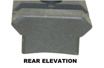 Image of Precision Reflex Winchester S.A. 7In Steel Base, Cut Out Over Action, Black, 02-218-01