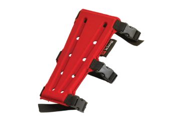 Image of Precision Shooting Equipment Archery Armguard w/3 Quick Detach Straps, Red, 7in, 41901