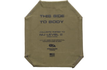 Image of Predator Armor Level III Kevlar Wrapped Body Armor, 10x12, BA-3ST-KW