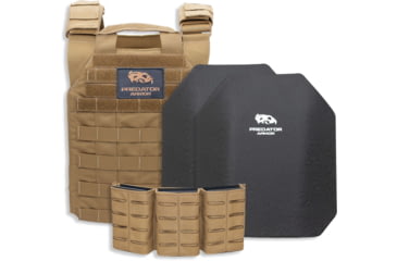 Image of Predator Armor Level III Loaded Bundle, Coyote, 16x12, BDL-3KWLBDL-CY