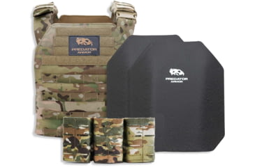 Image of Predator Armor Level III Loaded Bundle, Multi-cam, 16x12, BDL-3KWLBDL-MC