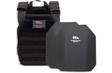 Image of Predator Armor Level III Plate Carrier Package, Black, 16x12, BDL-3KWPCPKG-BK