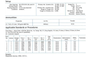 Image of Predator Armor Level III Base Coat Body Armor, 10x12, BA-3ST-BC