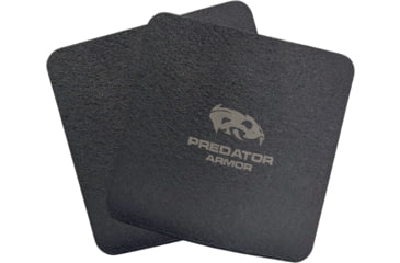 Image of Predator Armor Level III Side Plate, Base Coating, Black, 6 x 6 inches, 762765666173