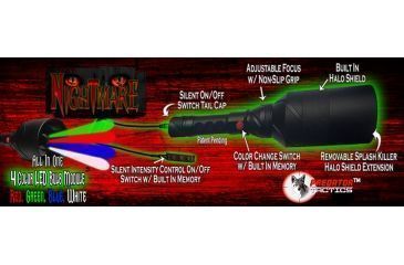 Image of Predator Tactics Nightmare Light Kit, GREEN, RED, BLUE &amp; WHITE, Multi Color, Medium, 97430