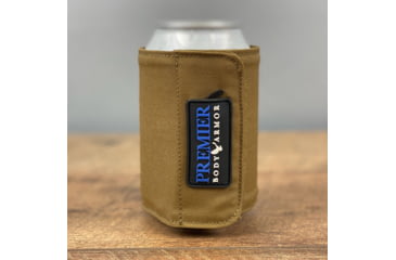 Image of Premier Body Armor Bulletproof Koozie, Level II, Flat Dark Earth, One Size, Koozie-FDE