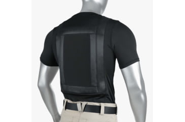 Image of Premier Body Armor Everyday Armor T-Shirt w/ Two Level IIIA Armor Panels, 7.75x12.75 inch, Black, 4XL, EAT-BLACK-4XL-SP-9099