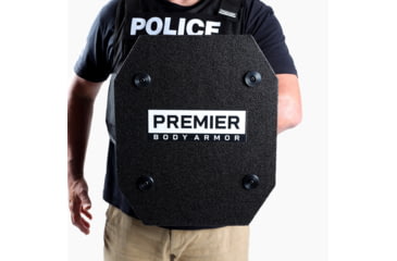 Image of Premier Body Armor Stratis Pro Shield Level III+ Plate Carriers, Black, 15x18 inch, STRS-9282