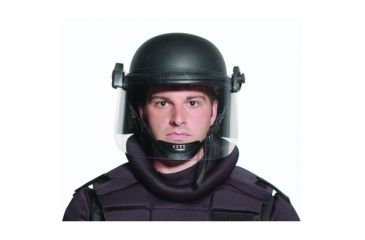 Image of Premier Crown Corp Tacelite Tcm&amp;trade Full Coverage, Riot Duty Helmet, Black, Small, 2.5 Ib, JCR100S