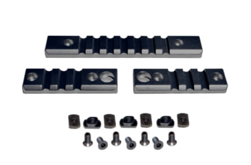 Image of Presma 2 Pcs 3 Slot 1 7 Slot Picatinny Rail Section Kit for M-LOK Style Slots, with Sling Swivel Adapter, Black, RLMLK1