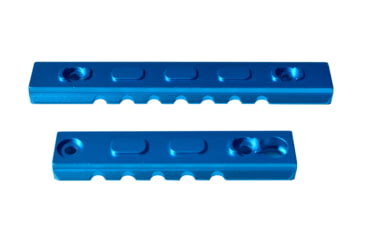 Image of Presma 2 Pcs 5 Slot 1 7 Slot Picatinny Rail Section Kit for M-LOK Style Slots, with Sling Swivel Adapter, Blue, RLMLK2-BL