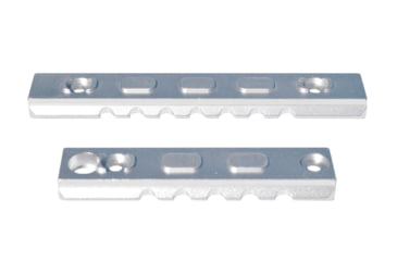 Image of Presma 2 Pcs 5 Slot 1 7 Slot Picatinny Rail Section Kit for M-LOK Style Slots, with Sling Swivel Adapter, Silver, RLMLK2-S