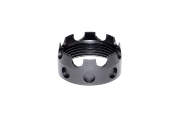 Image of Presma Aluminum Castle Nut for .223/5.56/.308 Buffer Tube Receiver End Plates, Black, ABNT03