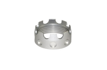 Image of Presma Aluminum Castle Nut for .223/5.56/.308 Buffer Tube Receiver End Plates, Silver, ABNT03-S
