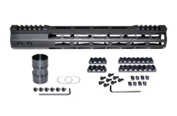 Image of Presma AR-10 LR 308 Super Light M-LOK Series Free Float Handguards with Partial Top Rail, 13in DPMS Low Profile, Black, M38MP/L13