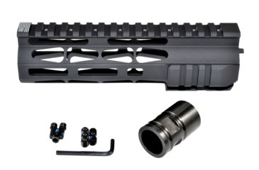 Image of Presma AR-15 7in M-LOK Free Float Handguard Forend, ID 1.35in, .223/5.56, Matte Black MARML7