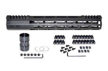 Image of Presma AR-15 Super Light M-LOK Series Free Float Handguards with Partial Top Rail, 13in, Black, MARMP13
