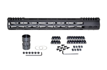Image of Presma AR-15 Super Light M-LOK Series Free Float Handguards with Partial Top Rail, 15in, Black, MARMP15