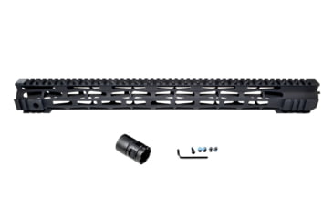 Image of Presma AR .308 19.5in M-LOK Free Float Handguard Forend for .308 DPMS Low Profile Pattern Upper Receiver, ID 1.54in, Matte Black, M38ML195-L