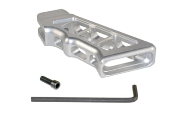 Image of Presma AR Heavy Duty Skeletonized Rear Pistol Style Grip, Silver, GP29-S