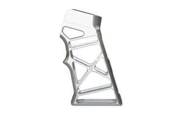 Image of Presma AR Lightweight Skeletonized Rear Pistol Style Grip, Silver, GP26-S