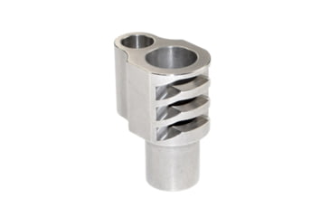 Image of Presma Mil-Spec Muzzle Brake Recoil Compensator for 5in 1911 .45 ACP Handguns, Stainless Steel, MZ-11-SS