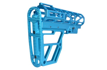 Image of Presma Skeletonized Aluminum 6 Position Stock, Blue, AAST22-BL