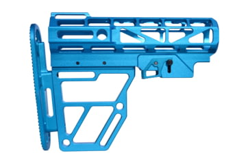 Image of Presma Skeletonized Aluminum 6 Position Stock, Blue, AAST22-BL