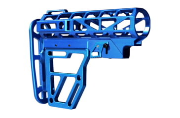 Image of Presma Skeletonized Aluminum 6 Position Stock, Dark Blue, AAST22-DBL