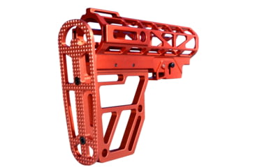 Image of Presma Skeletonized Aluminum 6 Position Stock, Red, AAST22-R