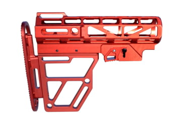 Image of Presma Skeletonized Aluminum 6 Position Stock, Red, AAST22-R