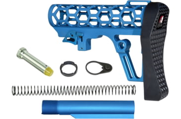 Image of Presma Skeletonized Mil-Spec Stock Assembly, Blue, A25K-BL