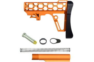 Image of Presma Skeletonized Mil-Spec Stock Assembly, Orange, A25K-O
