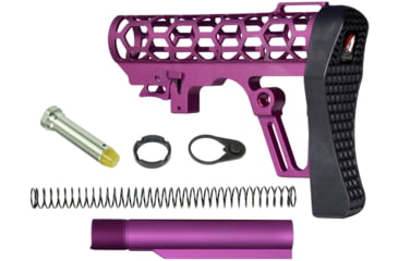 Image of Presma Skeletonized Mil-Spec Stock Assembly, Purple, A25K-PUR