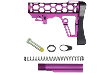 Image of Presma Skeletonized Mil-Spec Stock Assembly, Purple, A25K-PUR