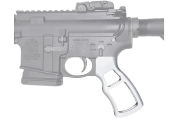 Image of Presma Skeletonized Rear Pistol Grip for AR15, AR-10 LR-308, Silver, GP30-S