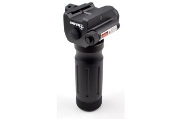 Image of Sniper CREE Q5 LED 260 Lumens Flashlight with Red 5mw Laser Sight Combo and Holding System, Black, GPRL01