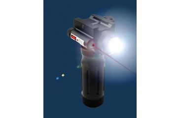 Image of Sniper CREE Q5 LED 260 Lumens Flashlight with Red 5mw Laser Sight Combo and Holding System, Black, GPRL01