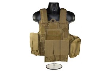 Image of Sniper Cross Draw Tactical Multi Function Vest, Tan, ASVT02-T